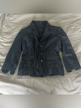 Slate gray blue blazer